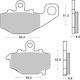 SBS Τακάκια Μοτοσυκλέτας Πίσω για Kawasaki KLE 650 / Versys 650 / Z750 Yamaha TT