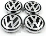 Wheel Center Caps VW with 60mm Internal Diameter 4pcs