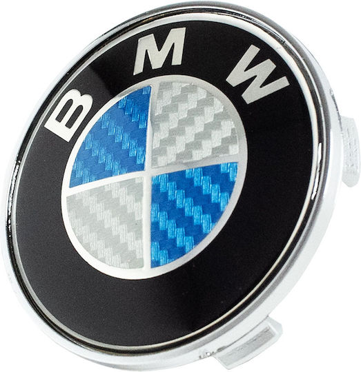 Τάπα Κέντρου Ζάντας Bmw με Εσωτερική Διάμετρο 68mm Μπλε 1τμχ