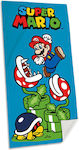 Kids Licensing Super Mario Παιδική Πετσέτα Θαλάσσης Μπλε 140x70εκ.