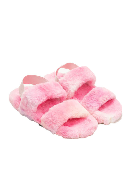 Issue Fashion Women's Slippers with Fur Pink 0531/8003702