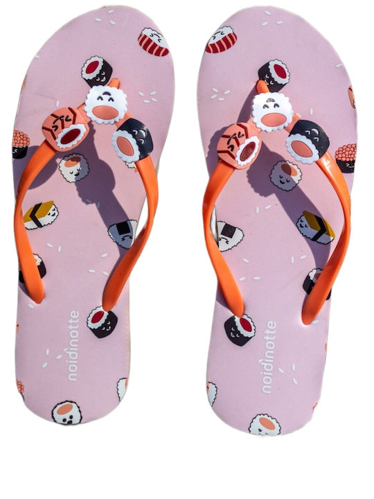 Noidinotte Women's Flip Flops Pink PF002421