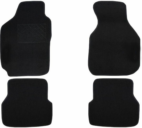 Autopataki Set of Front and Rear Mats 4pcs for Mazda Demio 1999-2002 Black