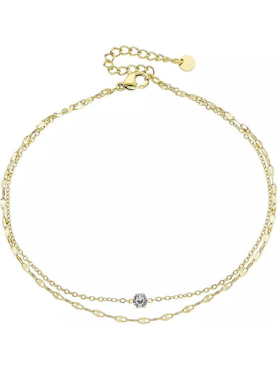 Oxzen Vergoldetes Fußarmband aus Edelstahl Oxzen Vergoldetes Fußarmband aus Edelstahl