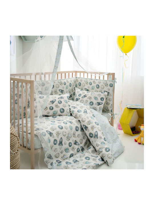 Vesta Home Pătură pentru bebeluși Bumbac Albastru 120x160cm