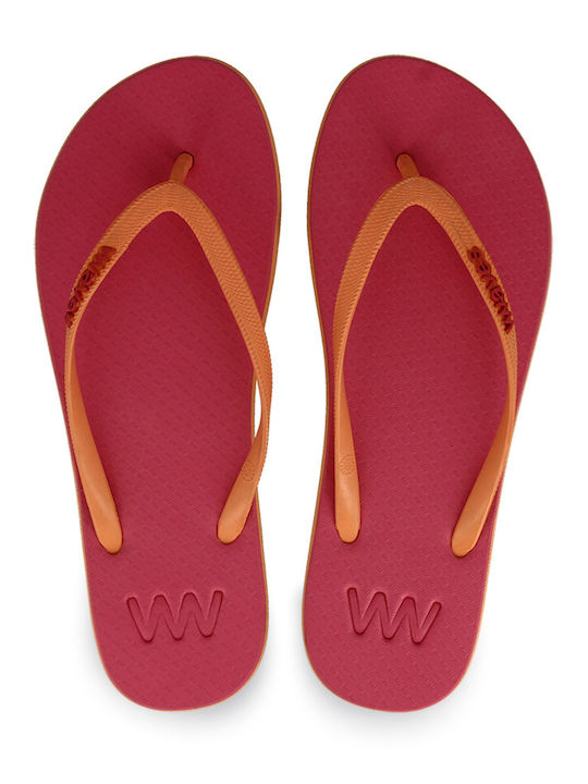 Frauen Flip Flops in Fuchsie Farbe