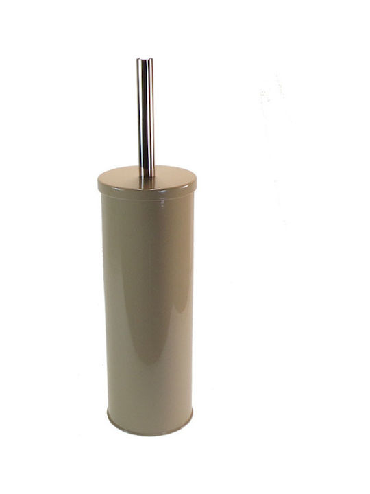 Home Metallic Toilet Brush Beige