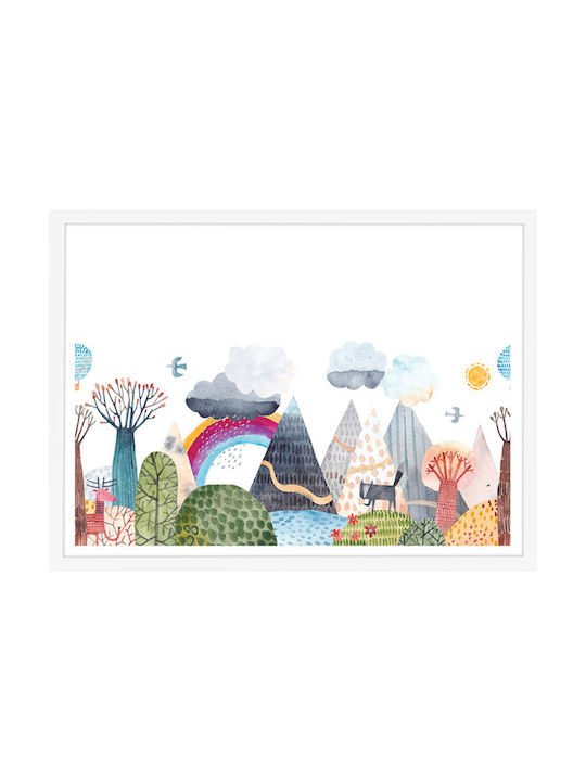 Walls Kids Framed Wall Painting Colorful Forest...