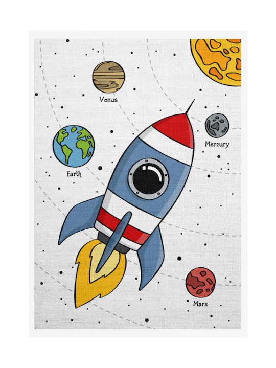 Walls Kids Wall Art Travel to Space with White ...