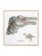 Walls Kids Wall Art Framed Spinosaurus on Canvas 20x20cm