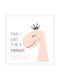 Walls Kids Wall Art Dinosaur Crown with White Frame 30x30cm