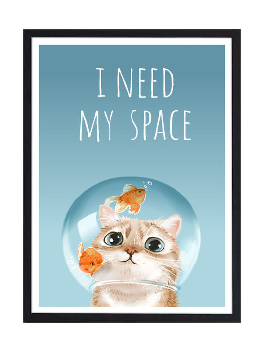 Walls Детско Рамка I Need My Space с Черна Рамка от Дърво 15x20см