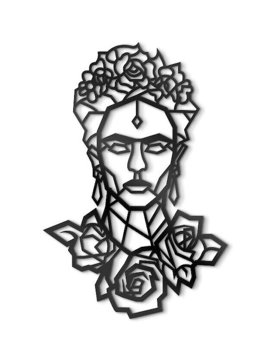 Walls 3D Διακοσμητική Σιλουέτα Frida Kahlo από Ξύλο 40x40cm