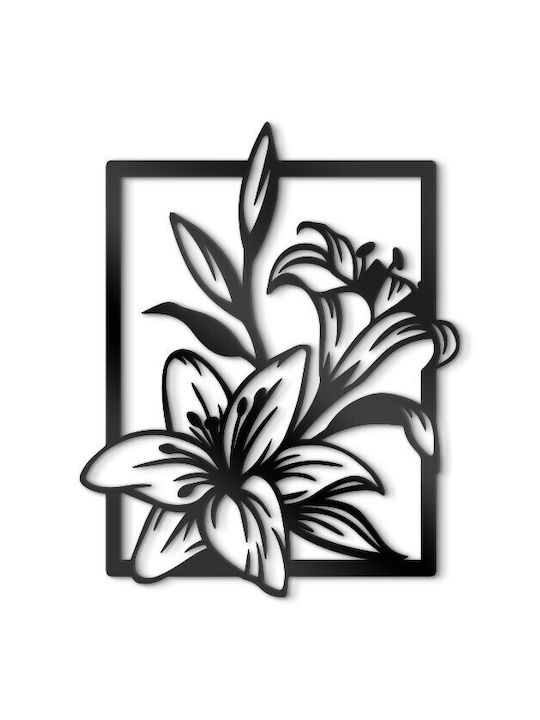 Walls 3D Διακοσμητική Σιλουέτα Flower από Ξύλο ...