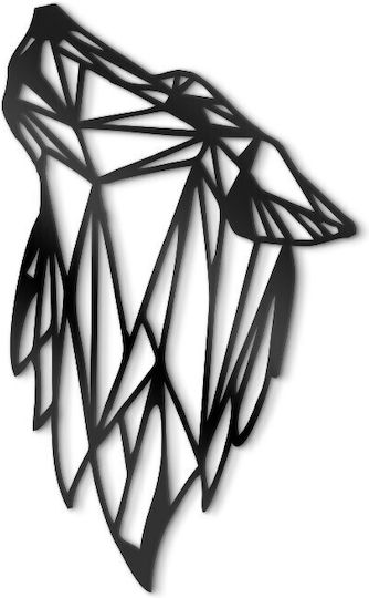 Walls 3D Wall Decor Silhouette Wolf Polyresin 40x40cm