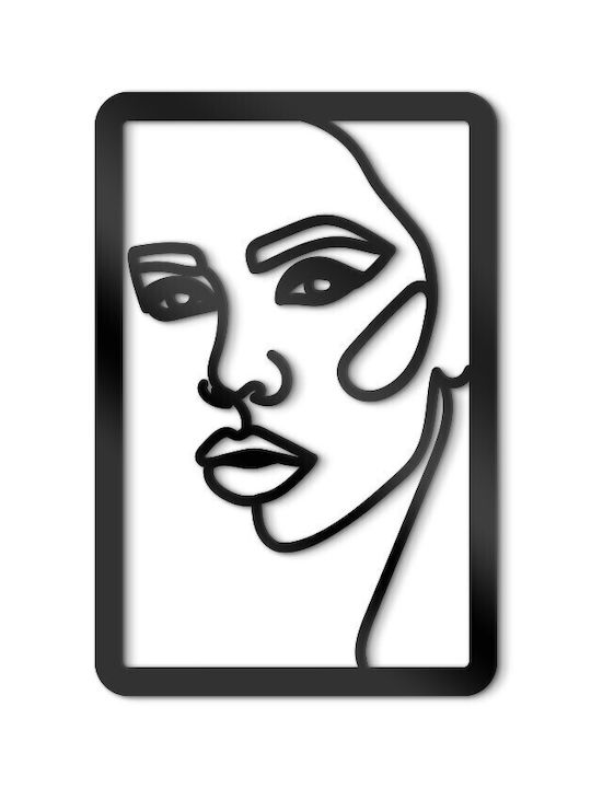 Walls 3D Wall Decor Girl Face Silhouette Made o...