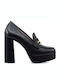 Tsakiris Mallas Leather Black Heels