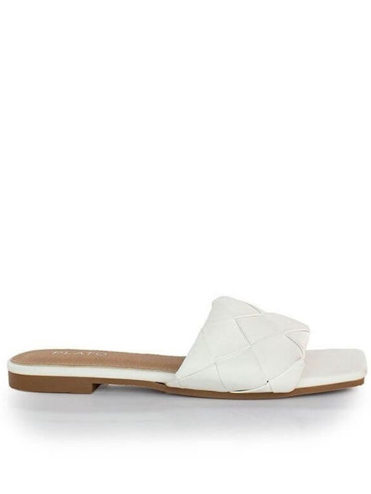 Louizidis Damen Flache Sandalen in Weiß Farbe