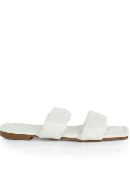 Louizidis Synthetic Leather Women's Sandals White