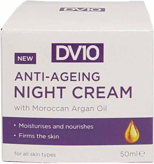 Derma V10 Moroccan Oil Cream Face Night 50ml