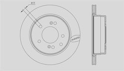 Open Parts Bremsscheiben für SsangYong Rexton