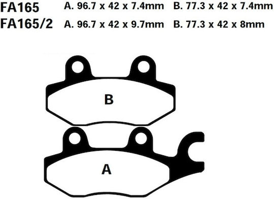 Adige Σετ Τακάκια για Mitsubishi Asx Toyota Supra