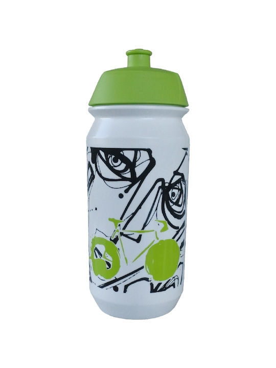 Sport Plastic Water Bottle 500ml White