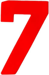 Sign with Number in Orange Color 3cm 6308010000027 Sign with Number in Orange Color 3cm 6308010000027