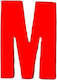 Sign with Text in Orange Color 5cm