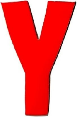 Sign with Text in Orange Color 3cm 6308000000089