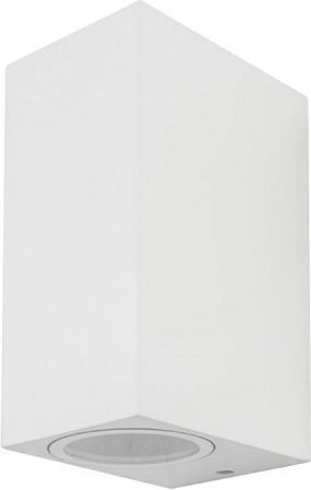 Polux Aplica de exterior montată pe perete GU10 IP44 Dublu Fascicul 9.2x6.7x15εκ.