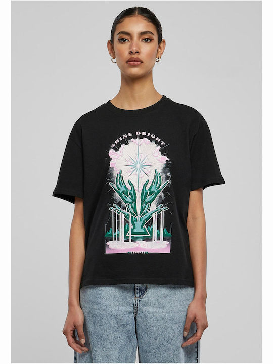 Mister Tee Shine Bright Damen Bluse Baumwolle K...