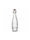 Homestyle Glass Water Bottle with Screw Cap Transparent 1000ml