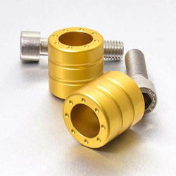 Pro Bolt Handlebar Counterweights in Gold color