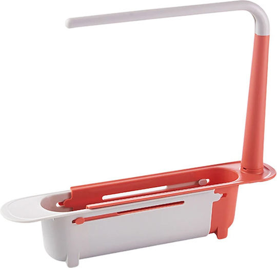 Organizer Für Die Küchenspüle Aus Kunststoff Rote 32x6cm Organizer Für Die Küchenspüle Aus Kunststoff Rote 32x6cm