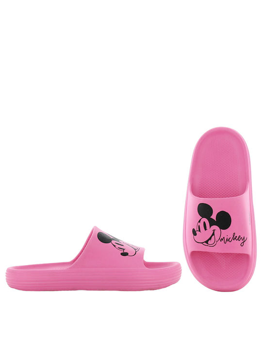 Disney Șlapi pentru copii Slides Mickey Fuchsia