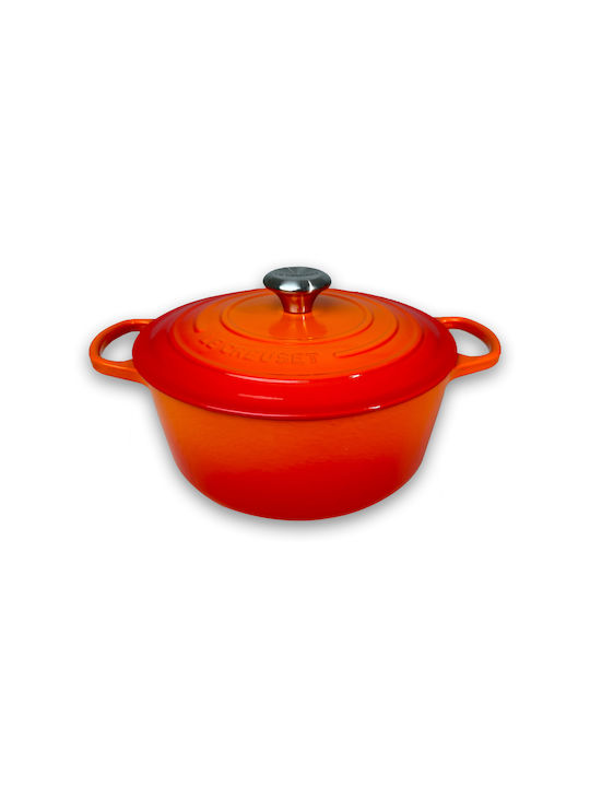 Le Creuset Βαθιά Κατσαρόλα από Μαντέμι 5.3lt / 26cm Volcanic