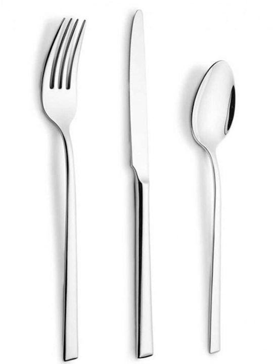 30-Piece Stainless Steel 18/10 Silver Cutlery Set