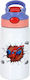 Koupakoupa Stainless Steel Kids Water Bottle Spiderman with Straw White 350ml