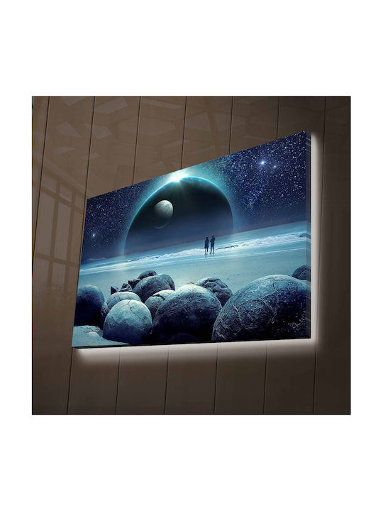 Tablou pe Pânză cu iluminare LED 45x45cm