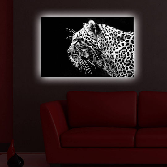 Πίνακας Ξύλινος με LED Φωτισμό 45x45cm Πίνακας Ξύλινος με LED Φωτισμό 45x45cm