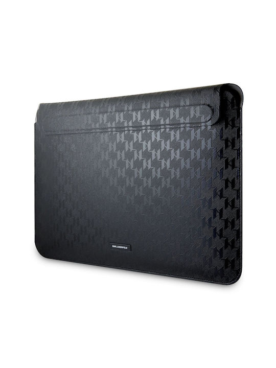 Karl Lagerfeld Saffiano Monogram Laptop-Hülle 14" Schwarz