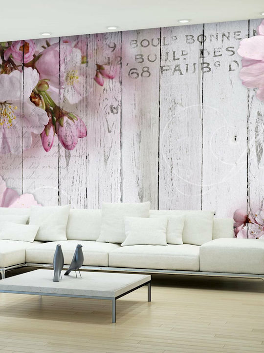 Wall Mural Fabric White L350xW245cm