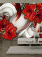 Wall Mural Fabric Red L100xW70cm