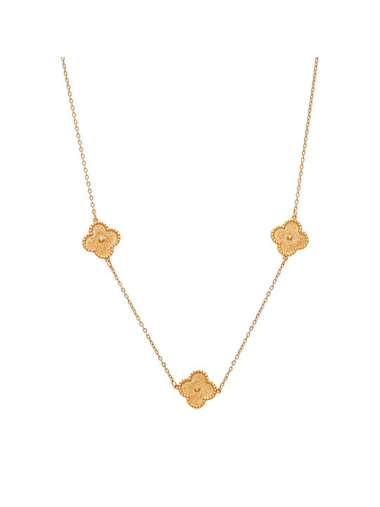 LifeLikes Halskette mit Design Blume aus Gold 18k