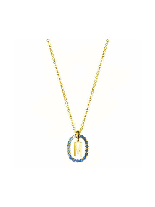 Amor Amor Necklace Monogram from Gold Plated Silver