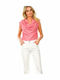 Women's Summer Sleeveless Drape Pink Top