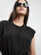 Women's Summer Blouse Sleeveless Black