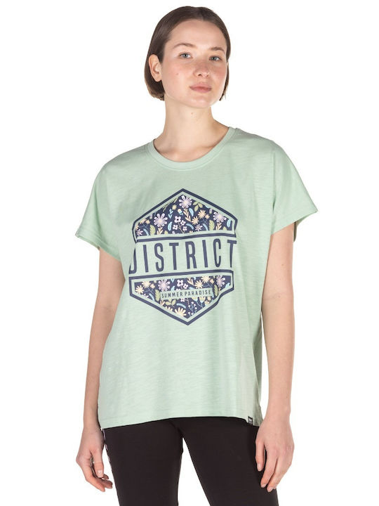 District75 Γυναικείο T-shirt Γαλάζιο