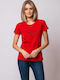 Heavy Tools Damen T-shirt Rot